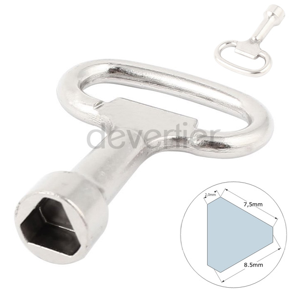 Cle Triangle Triangulaire 9mm Ouverture Couvercle Poubelle Conteneur Recyclage Ebay